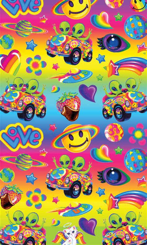 wallpaper lisa frank|lisa frank alien wallpaper.